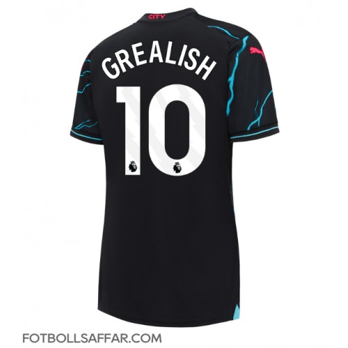 Manchester City Jack Grealish #10 Tredjeställ Dam 2023-24 Kortärmad